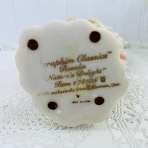 Seraphim Classics by Romans Angel Figurine "Rosalie 1995 Natures Delight" - Picture 10 of 11